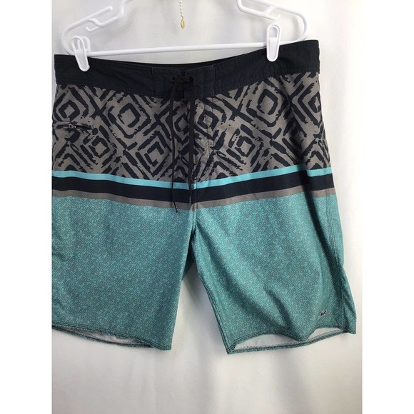 Lost Unfiltered Board Shorts Men's 36 Swim Trunks Blue Drawstring Pocket - Picture 8 of 11